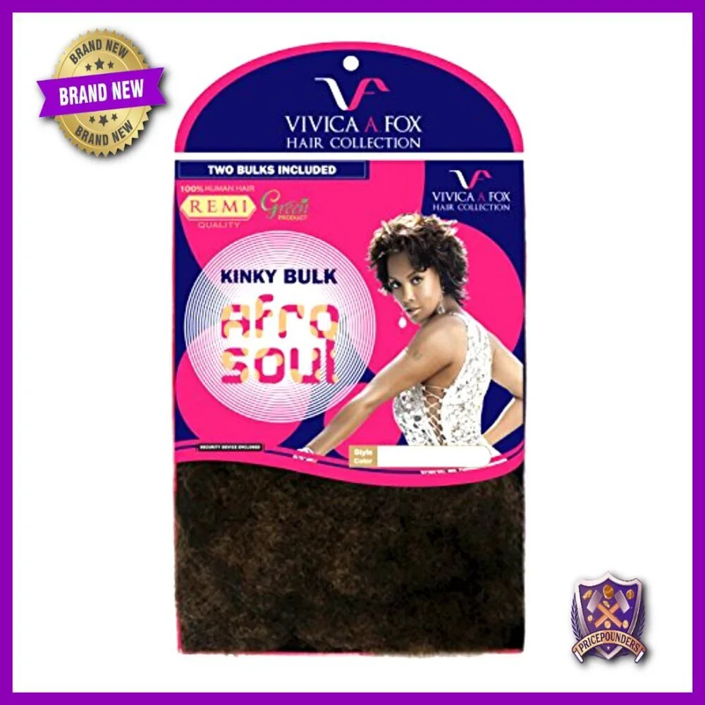 16 Inch Human Hair Afro Curl Kinky Bulk Extension 5.8 Ounce